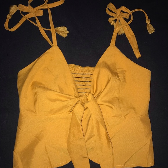 Orange/Yellow crop top tank - Picture 2 of 2